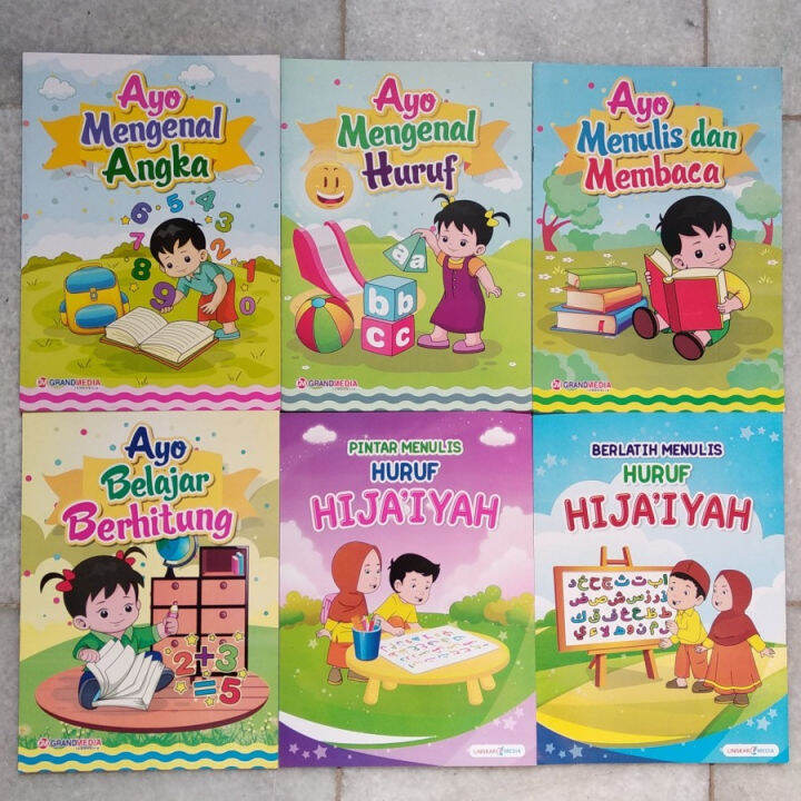 Buku Belajar Berhitung, Mengenal Angka Dan Huruf Untuk TK Atau PAUD ...