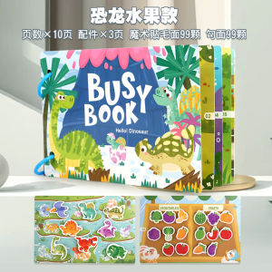 30Pages Busy Book for Kids Reusable Baby Early Learning Sticker Books Montessori Quiet Book Kids Educational Toys