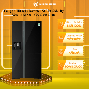 R-MX800GVGV0(GBK) - Tủ lạnh Hitachi Inverter 569 lít R-MX800GVGV0(GBK) - Lấy đá và nước bên ngoài Bình chứa nước với bộ lọc Bảng điều khiển cảm ứng Chuông báo mở cửa Mặt gương sang trọng dễ vệ sinh - GIAO TOÀN QUỐC - FREESHIP HCM