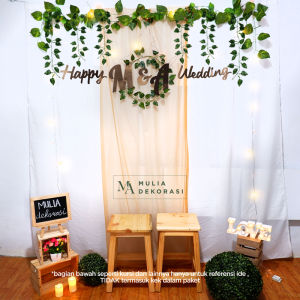 Dekorasi Backdrop Lamaran Nikahan Aqiqah Khitan Background Bekdrop Tunangan Akad Nikah Paket Mulia G