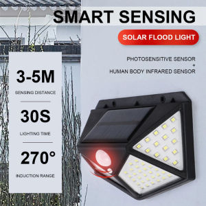 Đèn Năng Lượng Mặt Trời Đèn Led Năng Lượng Mặt Trời shopnhatphong 100 LED Siêu Sáng Cảm Biến Chuyển Động Cảm Biến Hồng NgoạiTự Động Bật Tắt Khi Trời Tối Chống Nước IP65 quà tặng 2 cuộn băng keo