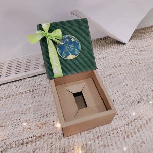 Giftbox Leaf Idul Fitri - Kotak Kado Hampers - Kotak Souvenir GB052 PLUS
