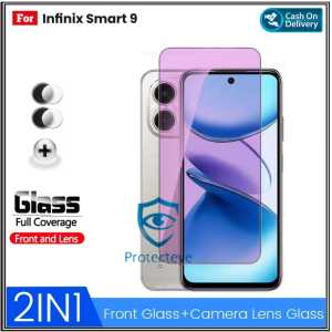 Paket 2in1 Tempered Glass Blue Light Infinix Smart 9 4G Infinix Smart 8 Plus Infinix Smart 8 Pro Infinix Smart 8 HD Infinix Smart 8 Infinix Smart 7 Infinix Smart 4 Anti Radiasi UV Blue Ray Screen Protector
