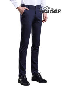 Quần tây nam dáng ôm nhẹ Trustmen GLQ137 vải cotton mềm thoáng và co giãn