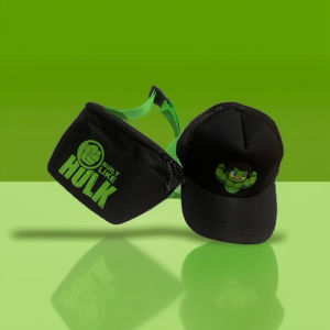 Paket Hemat Tas Pinggang Anak Plus Topi Hulk Waist bag Kids Mini