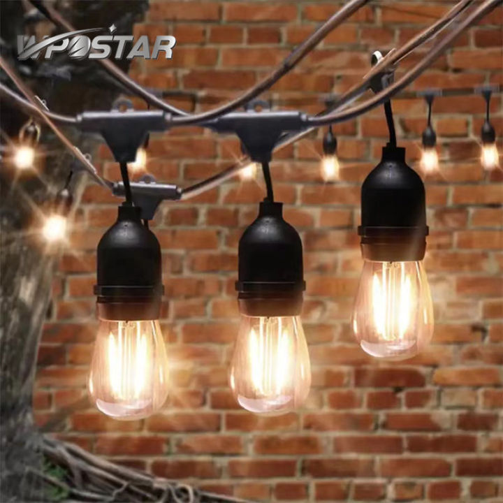 Outdoor String Lights Patio Lamps Waterproof String Lights Hanging ...