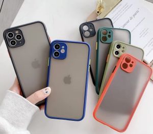 025-2 เคสขอบสีหลังด้าน iPhone iPHONE13 / 13PRO / 13PROMAX / iPHONE12/12PRO/12PROMAX / iPhone6 / iPhone6Plus / iPhone7 / iPhone7Plus / iPhone8 / 8Plus / iPhone X/ XR / Xs Xs Max / iPhone11/ iPhone11Pro / iPhone11ProMax / iPhoneSe2