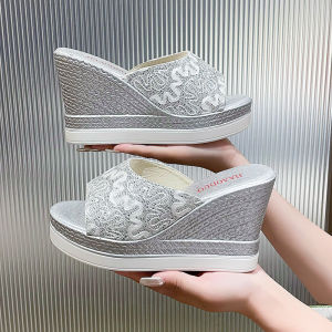 Free Shipping Trendy Wedge-Heeled Sandals New Summer Styles Open-Toe Platform-Soled Flip-Flops For Women
