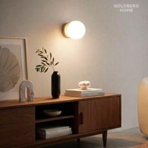 Boba Frosted Wall Lamp 7W Gold - Bedroom Living room light Goldberg HomeFast shipping