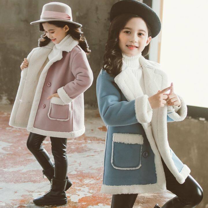 【Ready Stock】Children‘s Wool Blends Coats for Girls Winter Teenager ...