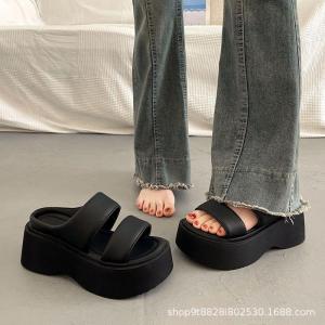 Free Shipping Thick-Soled High-Heeled Sandals For Petite Women Perfect For Summer Wear 2026 New Fashion Beach Sandals Versatile And Easy To Match