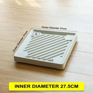 Heavy Duty Plant Stand with Wheels Square Plant Caddy on Wheels - Outdoor Flower Pot Rack on Rollers - Indoor T2003