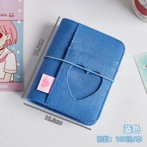 M5 Korean Pink Heart Ring Binder Detachable Portable Travel Journal for KPOP Idol Cute Small Album with Strap Diary Scrapbook