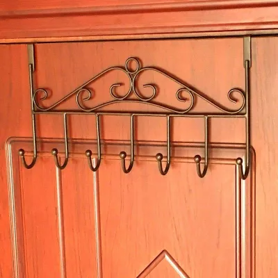 Hook behind the door no punch wall hanging hanger on the door hanging rack wall hanging bag hat clothes storage artifacts storage rack