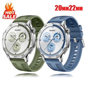 Official 20mm 22mm Nylon Strap For HUAWEI WATCH GT 5 4 46mm/Watch 4 5 Pro GT 3 2Pro 46mm 42mm Composite Silicone Band Bracelet