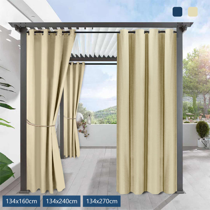 Curtains for Porch Waterproof Outdoor Curtain Panels Blackout Patio