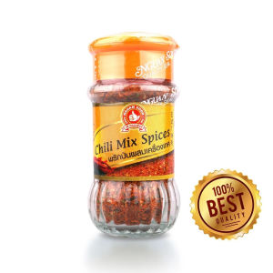 พริกป่นผสมเครื่องเทศ 40 g ตรามือที่ 1 ขวดแก้ว Chili Mix Spices