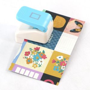 FUNG DIY Stamp Border Punch Labor Saving 2.87x2.39cm Toothed Puncher Embosser Stationery Creative Embossing Machine Scrapbooking