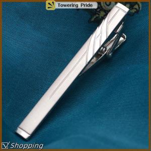 [Towering Pride] 1PC màu bạc Cà Vạt Pin tie clip cho nam giới đám cưới Cà Vạt Tie Clasp Clip