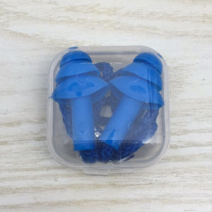 1 Pair Soft Reusable Corded Ear Plugs With Carrying Case Waterproof Earplugs Earbuds Surfing Use Hearing Protection