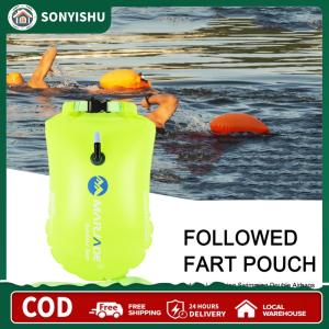 【New Arrival】 20L Safety Swimming Buoy PVC Inflatable Drifting Rafting Bag with Belt 12KG Buoyancy Lightweight for Boating Kayaking