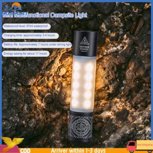 【Hospor】Camping Tent Light Rechargeable Portable Lantern Flashlight 2600mAh IPX4 Waterproof for Camping Hiking Travel and More