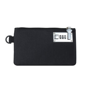 Ultra-thin Lockable Money Bag Portable Anti-Theft Cash Security Wallet For Passports Cards Storage