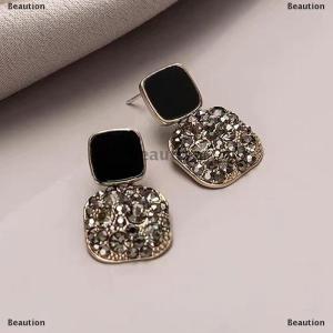 [COD] Beaution Fashion Rhinestone Square Earrings For Women Women Wedding Jewelry Party Accessries Gift