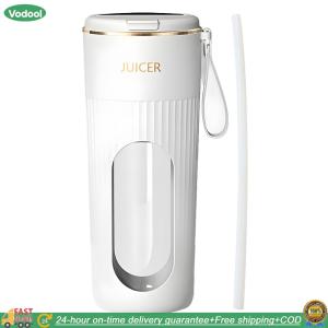 【24 hours Flash Delivery】340ml Portable Juicer Juicer Bottle Rechargeable Blender Cup 1200mAh Juice Extractor 14 Blades for Home Office Travel