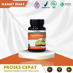 Gamat Emas 100% Original Ekstrak Teripang Asli BPOM Halal MUI - Isi 50 Kapsul
