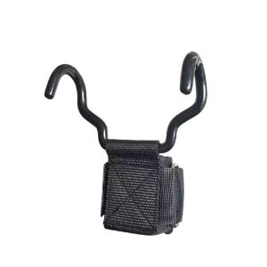 FANGAN 1 PC/Pair Adjustable Weight Lifting Grip Hook Non-Slip Pull-up Steel Hook Grips Strap Wrist Band With Hook Auxiliary Power Wrist Guard Gym