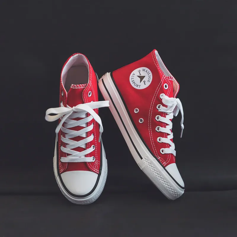 Women's new Korean style all-match high top canvas shoes