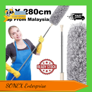 [SONEX Enterprise] Premium 280cm Microfiber Duster Bulu Ayam Bendable Extendable Expandable Long Scratch-Resistant Home Living Habuk