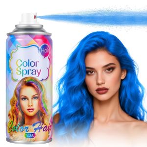 Acomler Black Hair Spray Temporary Hair Color Spray for Kids Women Men Washable Temporary Hair Dye One-Day Hair Color Wax for Cosplay Party DIY Christmas Halloween Crazy Hair Day(Black 4.06Oz)