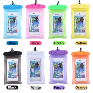 【Hania】High qualityl Waterproof Phone Pouch luminous phone pouch PVC waterproof cell phone case with lanyard water proof bag