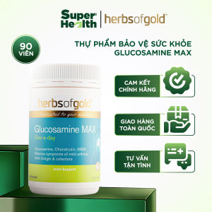 Viên Uống Bổ Xương Khớp Herbs of Gold Glucosamine MAX 1500mg – Hỗ Trợ Khớp Khỏe Giảm Đau Nhức (Úc) - 90 viên