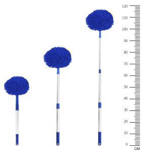 CAR WASH MOP BRUSH Chenille Fabric Adjustable 3 Section Soft Wiping Mop Household Window Cleaning Mop Long Mop Duster