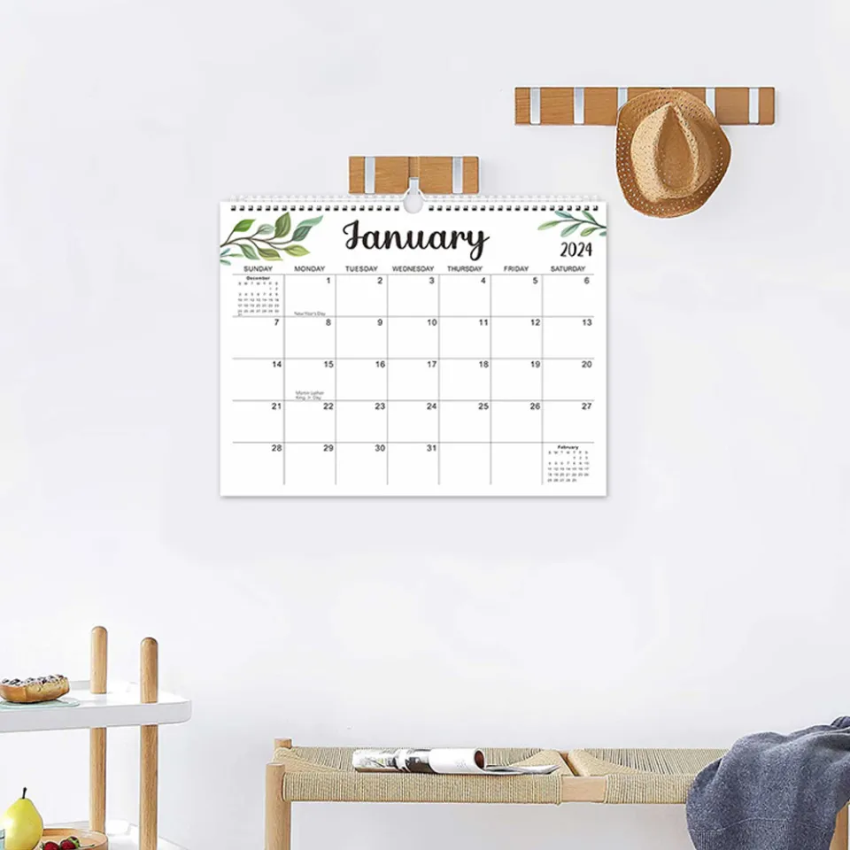 Wall Calendar 2024-2025 - Covers January 2024 to June 2025 The Ideal 18  Monthly