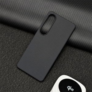For Sony Xperia 1 VII Case For Embossed Striped Pattern PC Hard Cover Thin And Light Half Pack Shell