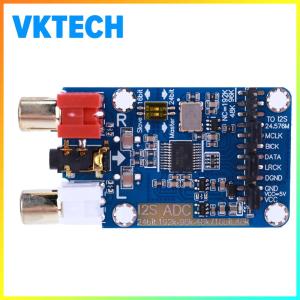 [Vktech] I2S ADC Master Slave Mode Development Board Support 3.5MM/RCA Input