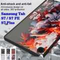 Cho Samsung Galaxy Tab S7 11.0 "S7 cộng với 12.4" S7 + SM-T870 SM-T875 SM-T876B SM-T970 SM-T976B thời trang da cảm thấy Sơn vỏ bảo vệ máy tính bảng loong vỏ. 