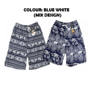 Seluar Thai Pendek Saiz Besar Bercorak Gajah / Ladies Thai Short Pants Plus Size with Elephant 3306/5566