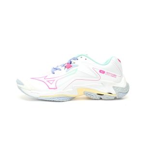 Mizuno Wave Lightning Z8 รองเท้ากีฬาวอลเลย์บอลแบดมินตัน รองเท้าสำหรับผู้ชายและผู้หญิงแบบยูนิเซ็กซ์ ส่วนบนเป็นผ้าตาข่าย ระบายอากาศได้ดีและทนต่อการสึกหรอ