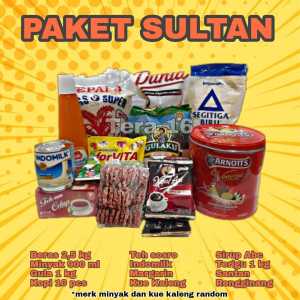 paket sultan paket sembako murah lengkap hampers