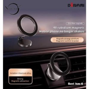 CN HM-6 ￼ MAGNET CAR HOLDER 360° ROTATION MAGSAFE CAR PHONE HOLDER/UNIVERSAL HOLDER HP MOBIL MAGNETIC BEKERJA DENGAN SEMUA PONSEL