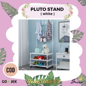 PLUTO RACK STAND HANGER / SINGLE STAND 3 LAYER / RAK GANTUNGAN SERBAGUNA RODA /RAK GANTUNG ADA RODA