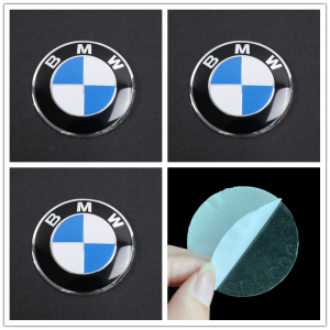 4PCS/Pack 56mm BMW Logo Car Steering tire Wheel Center 3D sticker Hub Cap Emblem Badge Decals Car styling Accessory
