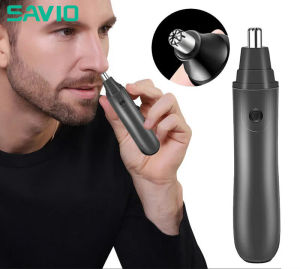 SAVIO Electric Nose Hair Trimmer For Men Trimmer Nose Automatic Washable Razor Shaver Mens Nose Epilator Clipper