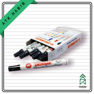 Spidol whiteboard snowman BG-12 (hitam biru merah)