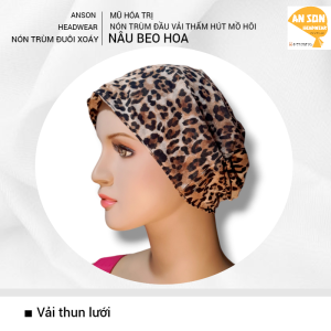 [KIỂU TRÙM ĐẦU ĐUÔI XOÁY] Nón vải trùm đầu bằng vải mát beanie hat cancer hat chemo hat mũ vải